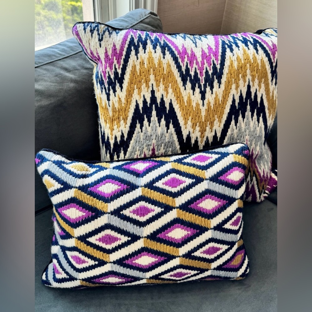 2 Jonathan Adler pillows
